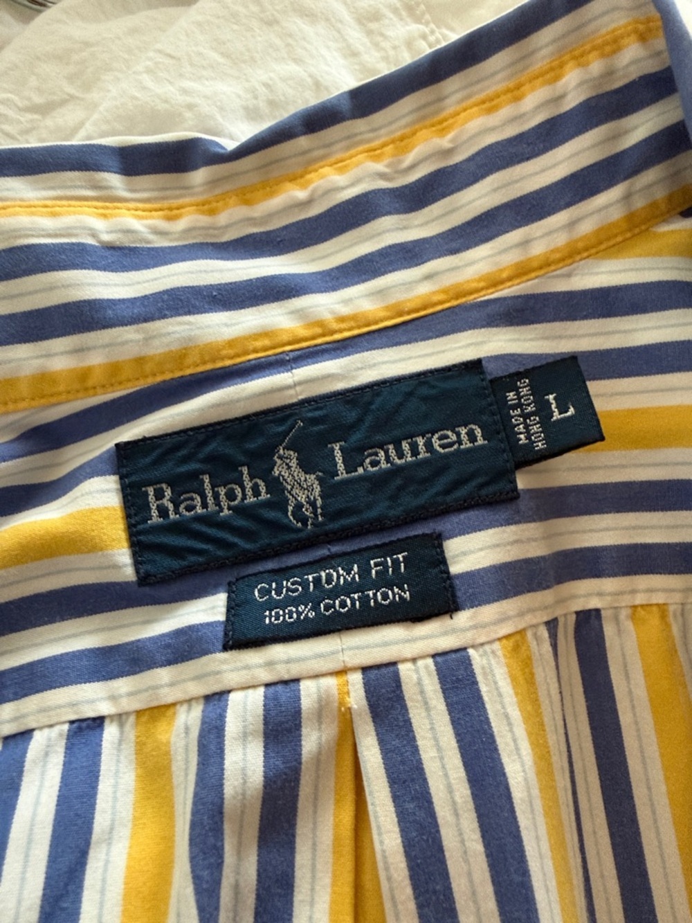 90s Ralph Striped Button Down - Picture 6 of 6
